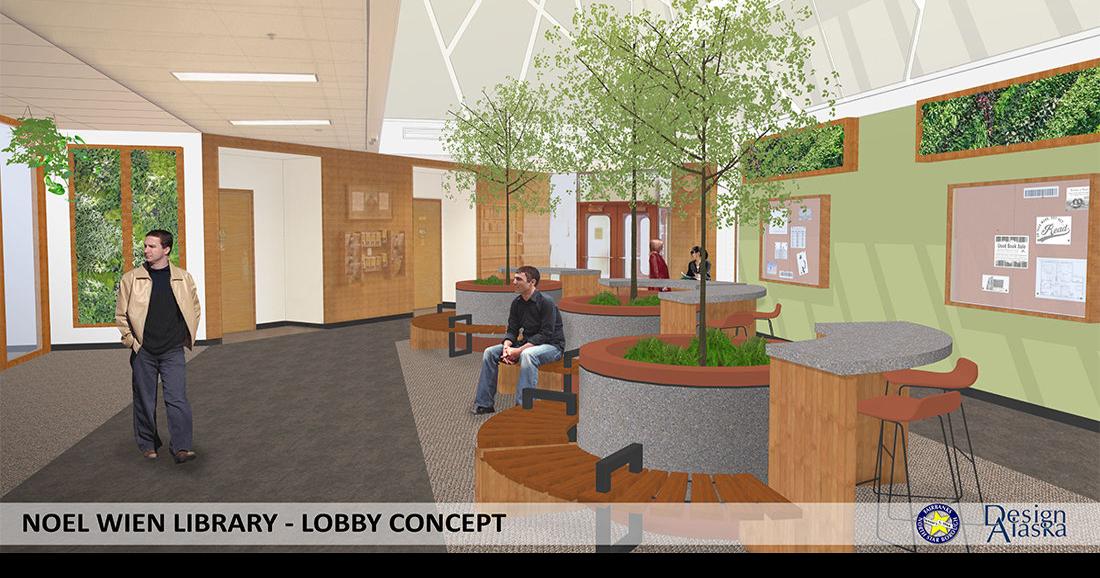 Noel Wien library lobby to get new trees this summer Local News