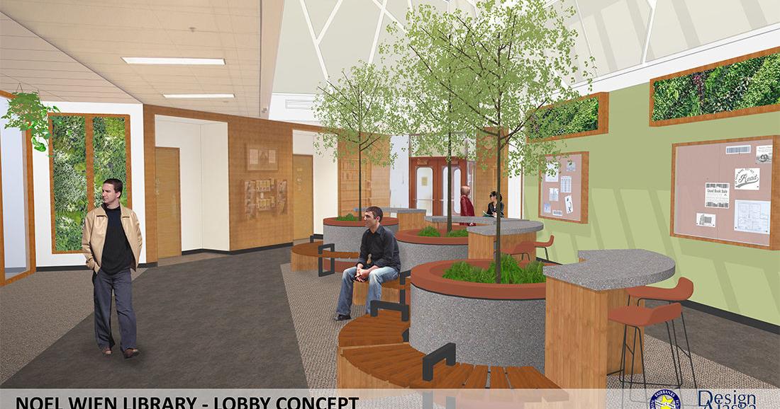 Noel Wien library lobby to get new trees this summer Local News