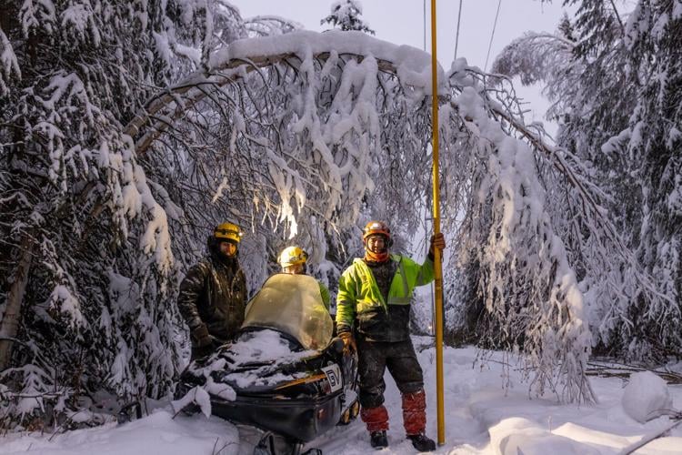 Thursday snow storm knocks out power for large swath of Interior Alaska ...