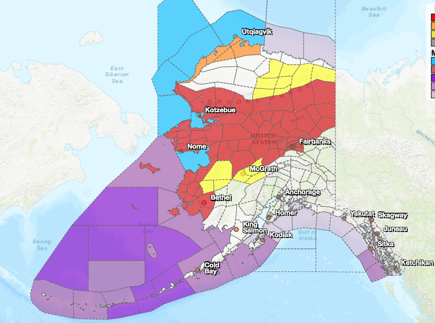 Updated: Winter storm warning issued for Fairbanks area; up to 10