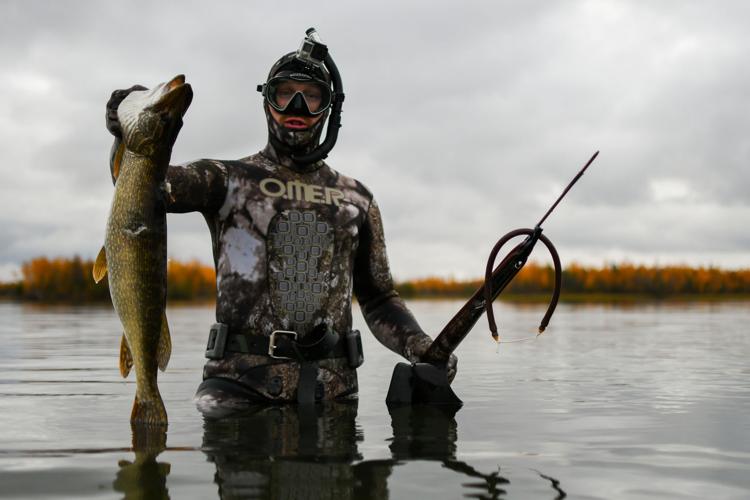 If you think of pike spearfishing as fishing, you're doing it
