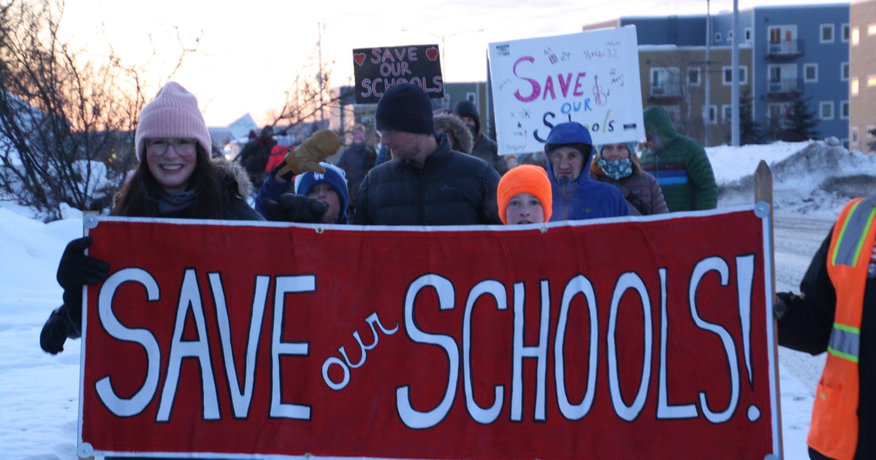 'Save our schools': Community rallies against school closures | Education - Vimarsana News