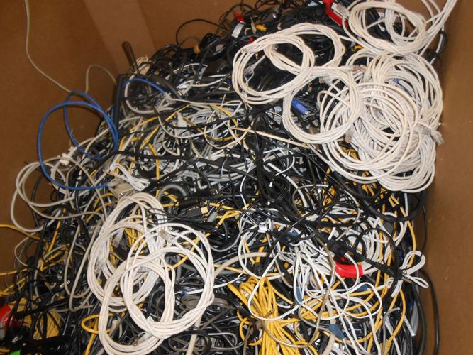 Volunteers help out at Fairbanks electronic recycling day Kris Capps