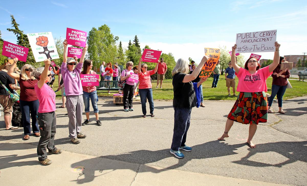 Protesters Gather In Fairbanks Against Rep Eastman S Proposed Abortion Ban Bill Local News Newsminer Com