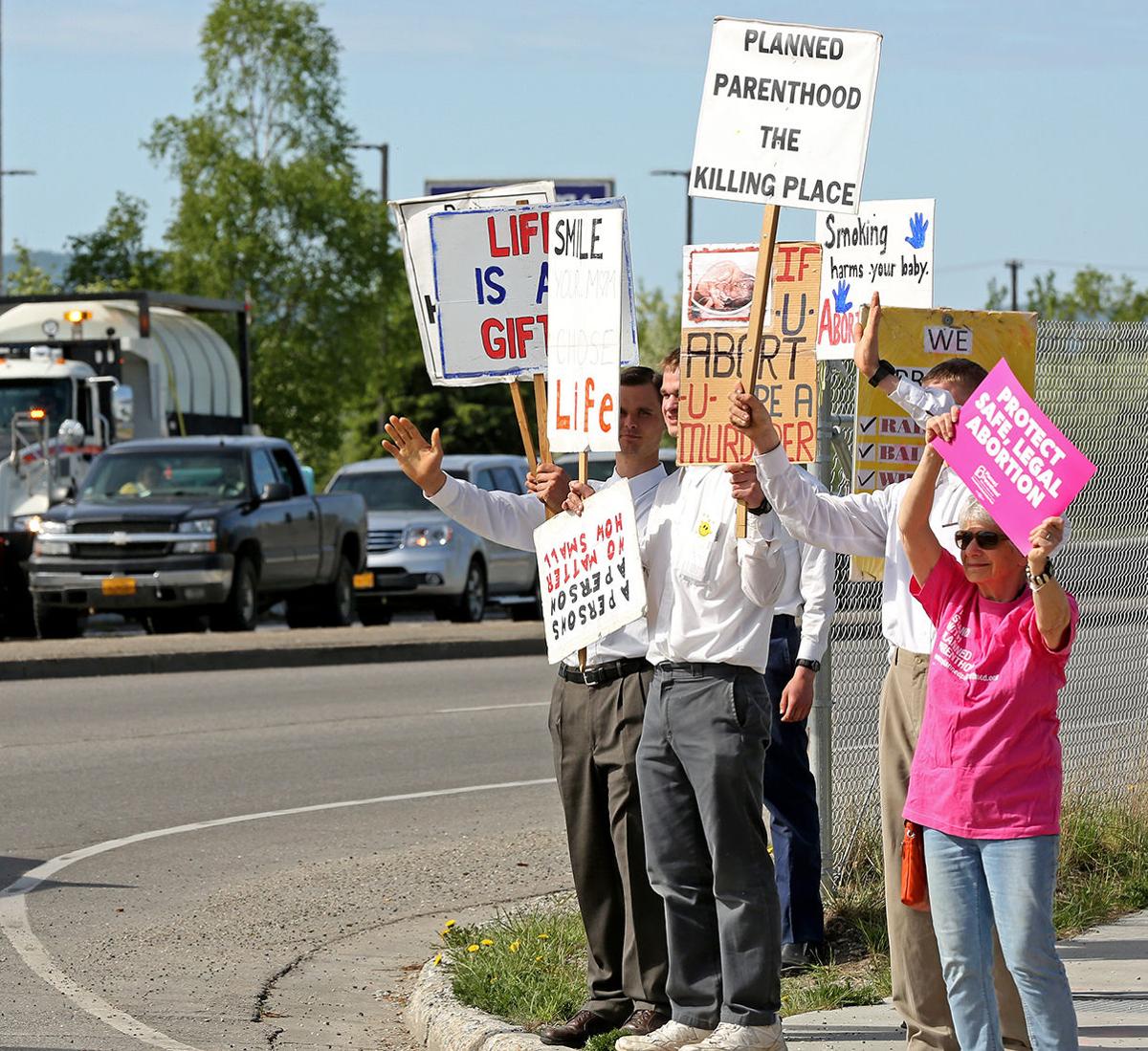 Protesters Gather In Fairbanks Against Rep Eastman S Proposed Abortion Ban Bill Local News Newsminer Com