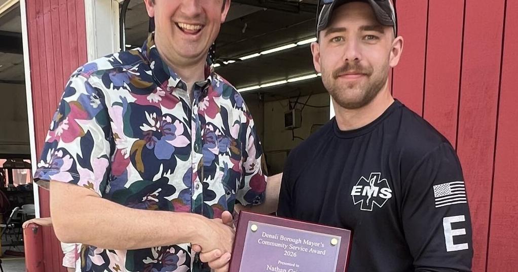 Nathanial Grimes receives Denali Mayor Volunteer Service Award