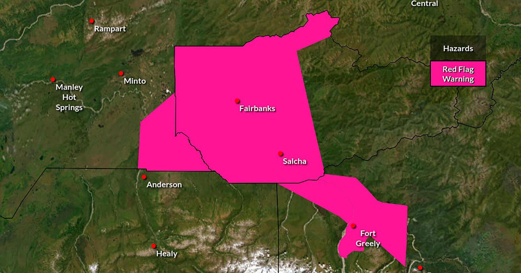 National Weather Service issues red flag warning for Fairbanks area - Vimarsana News