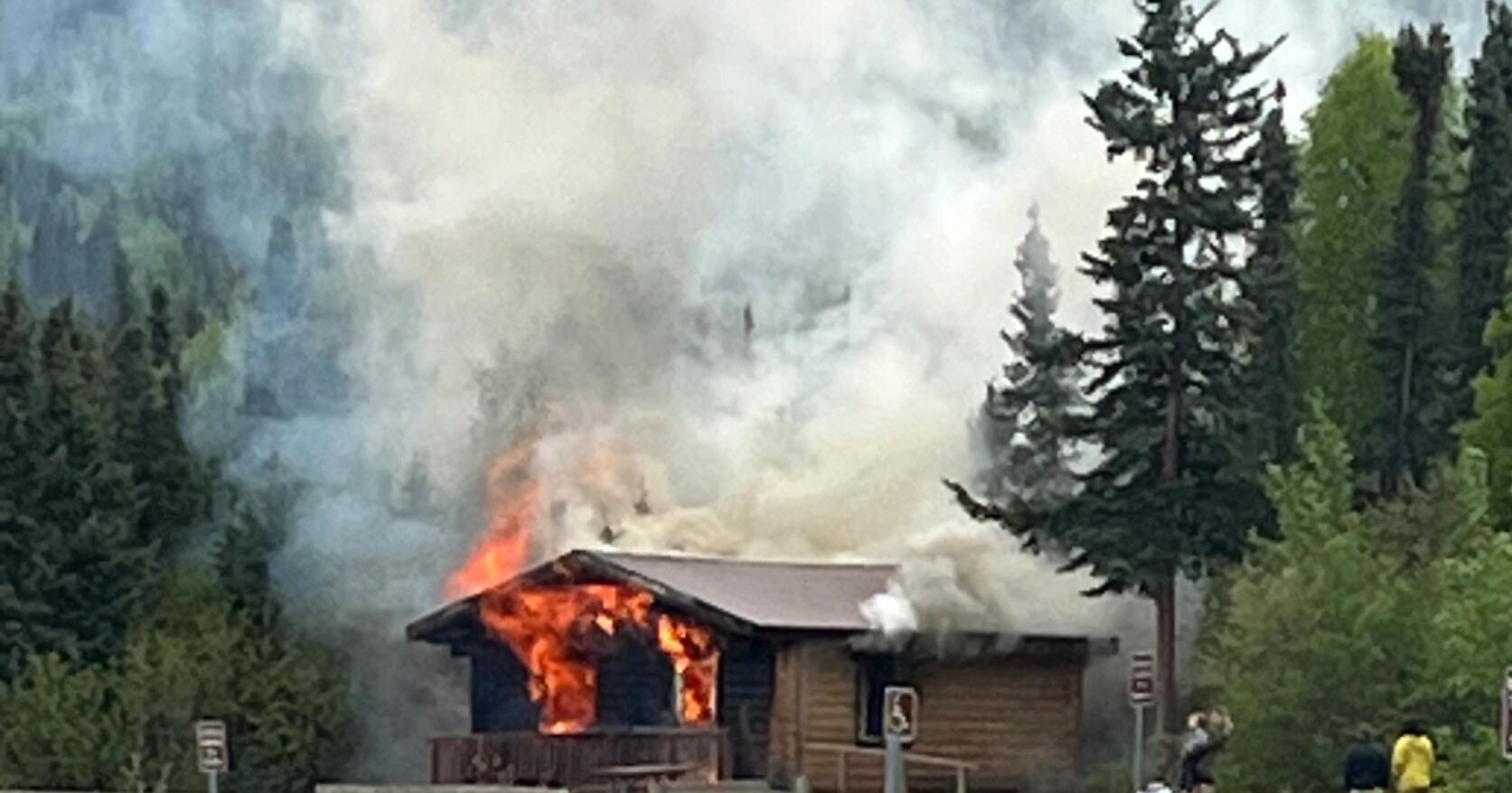 Flames engulf Quartz Lake public use cabin - Vimarsana News