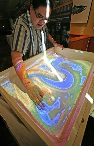 Augmented-reality sandbox brings topographical maps to life | Local ...