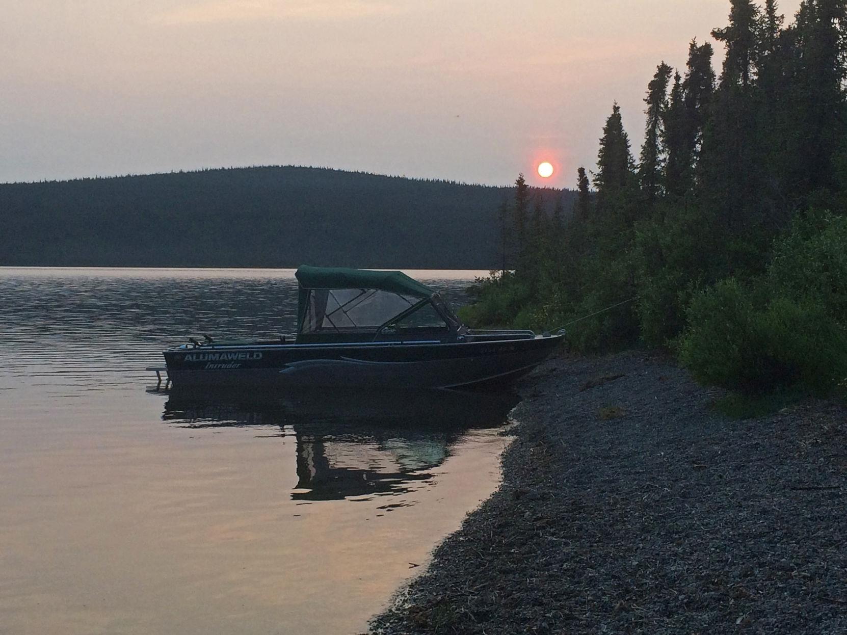 Paxson Lake sunset Featured