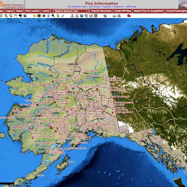 Tuesday Updates On Interior Alaska Fires Local News Newsminer Com Fires In Alaska 2022 Map