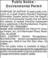 Public Notice Environmental Permit