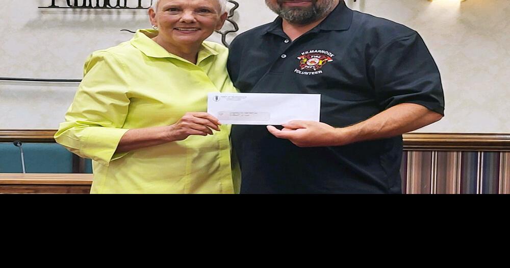 Kilmarnock Makes 25,000 Contribution to KVFD Local News