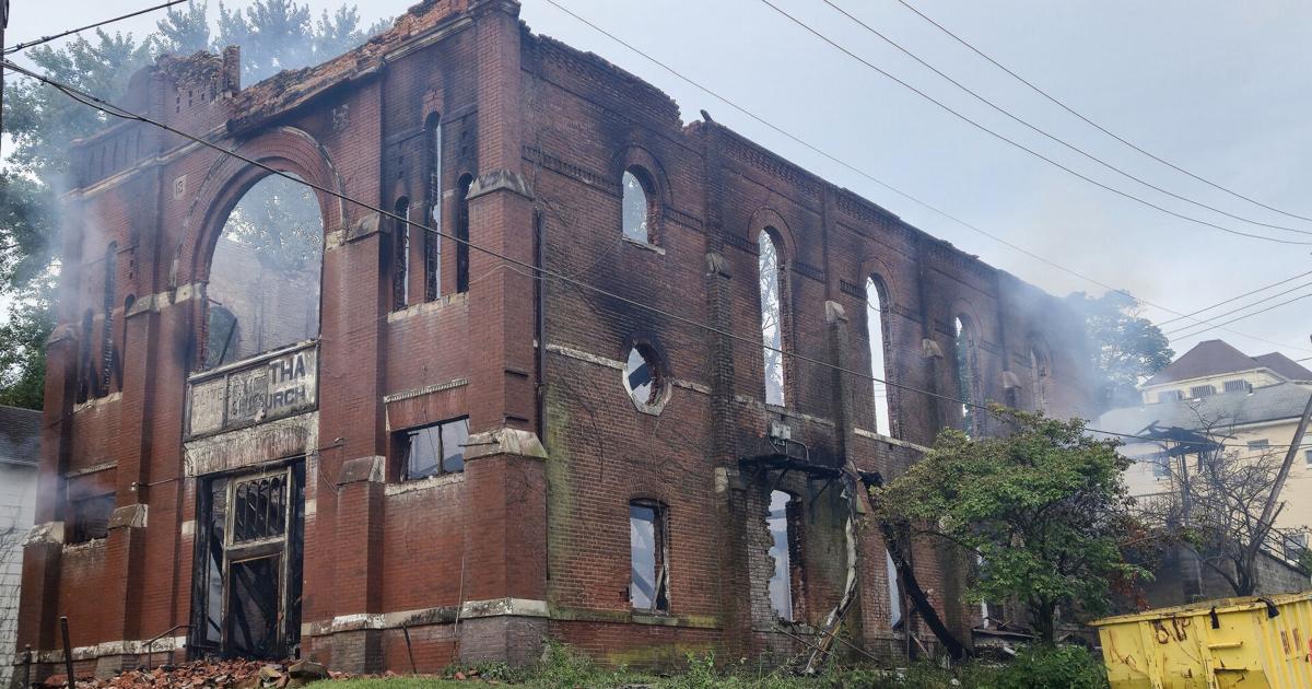 Fire guts church at 15th and Olive streets Jul 1, 2026 Jul 1, 2026 Updated 54 sec ago