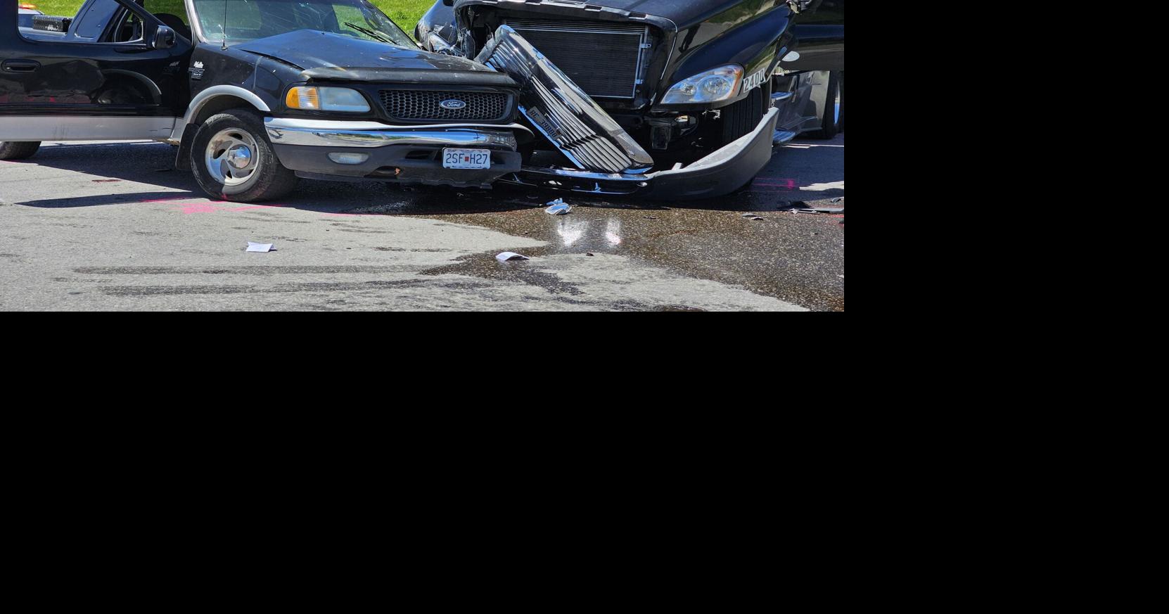 Man seriously injured in two-vehicle crash involving semi | Public ...