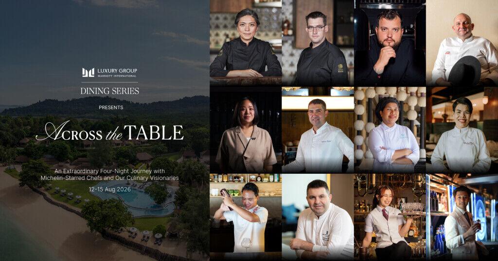 “Across the Table”: chefs icónicos se reúnen para una serie de cenas de lujo en The Naka Island, Phuket