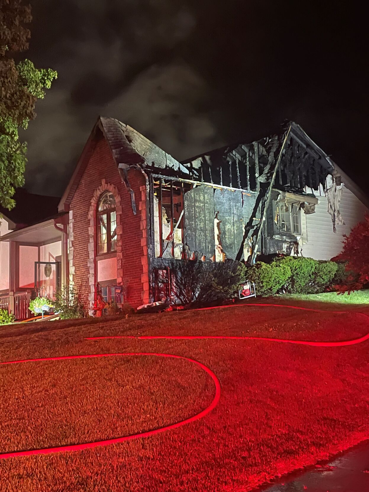 Local family staying positive after lightning strike causes house fire ...