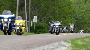 Bikers join 103-year-old on annual ride