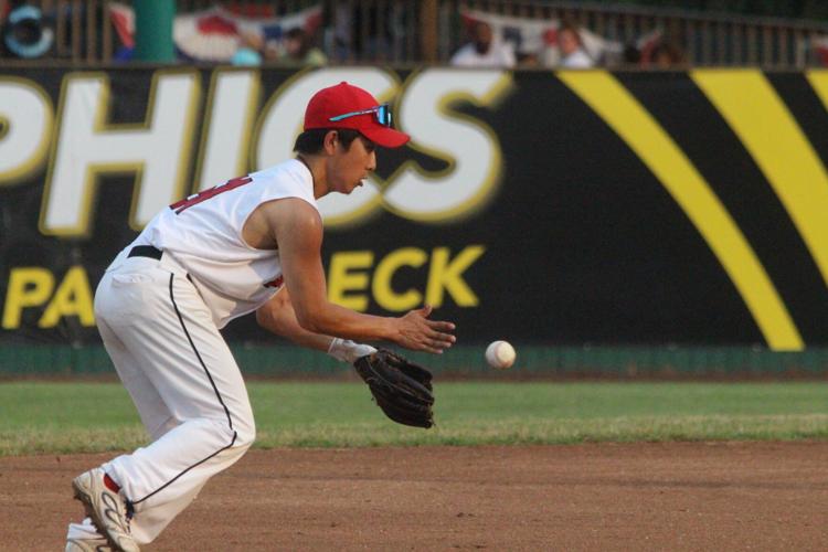 Shortstop goes for ground ball, second baseman goes for ground