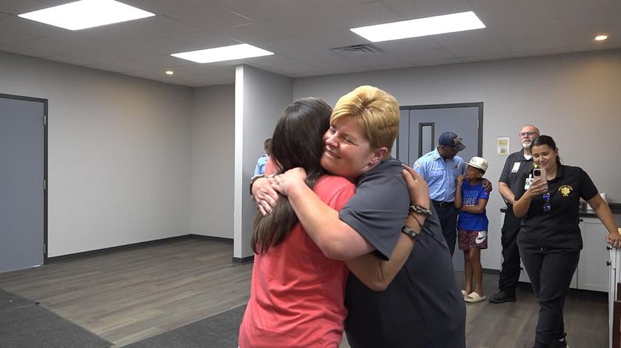 Dispatch Hug St. Joseph woman reunites with first responders who saved her life ...