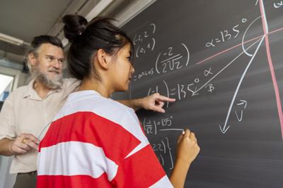 Chalkboard Algebra Math Leggings for Kids