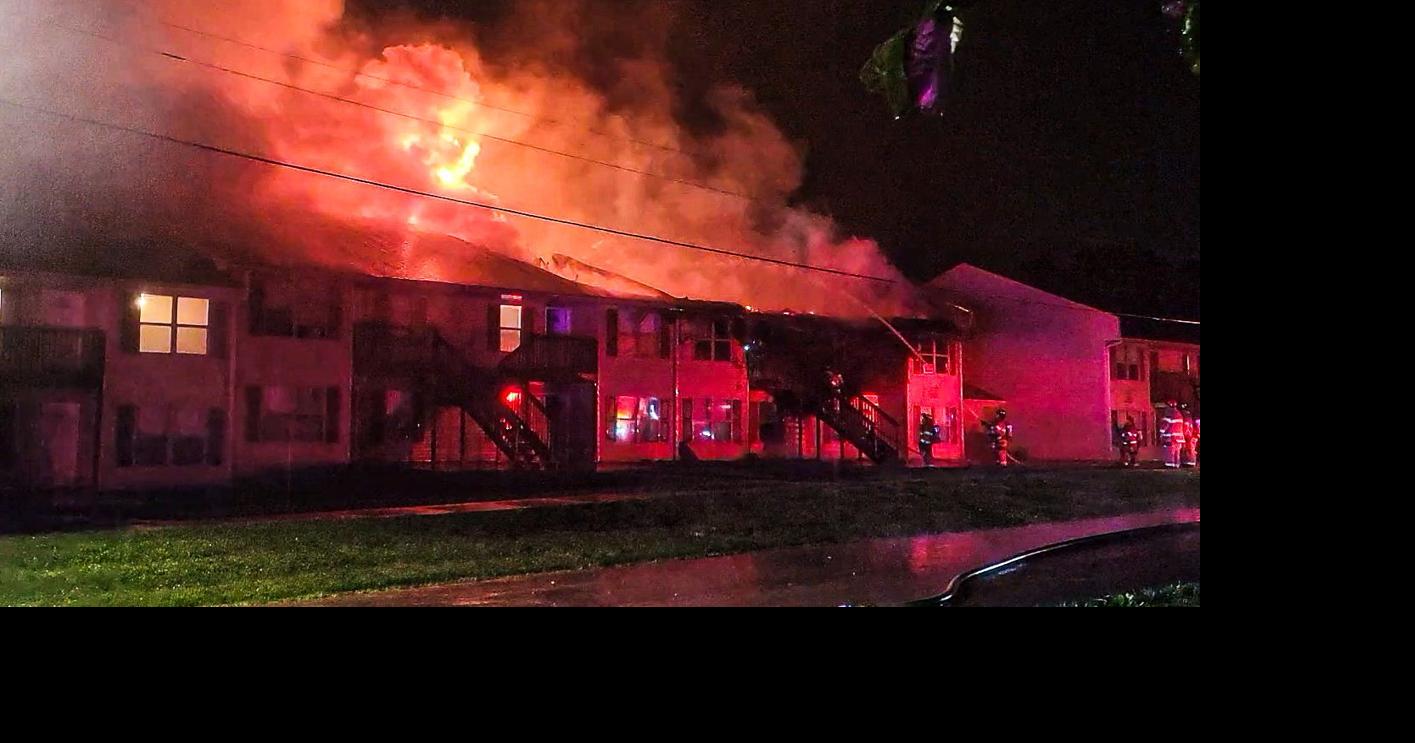 St. Joseph Fire Department responds to large fire at Meadows Apartments ...