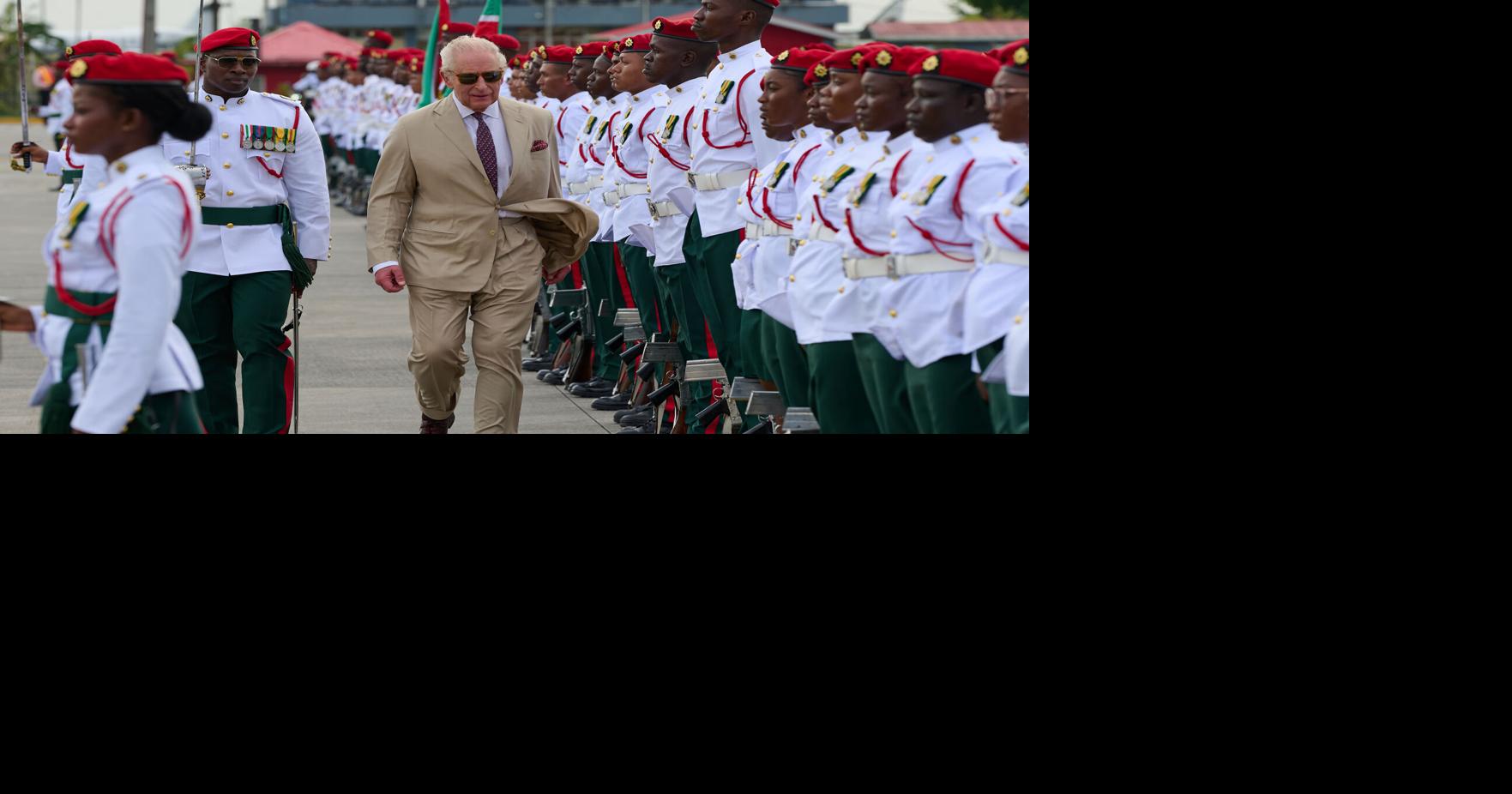 King Charles III arrives in Guyana as part of official 9-day Caribbean trip King Charles III has landed in the South American country of Guyana, a former British colony that was the site of one of the biggest slave revolts in the Caribbean during the colonial era By BERT WILKINSON and DÁNICA COTO - Associated Press Oct 29, 2026 8 mins ago