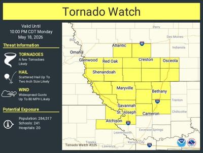 Tornado watch issued for St. Joseph and surrounding areas | Weather ...