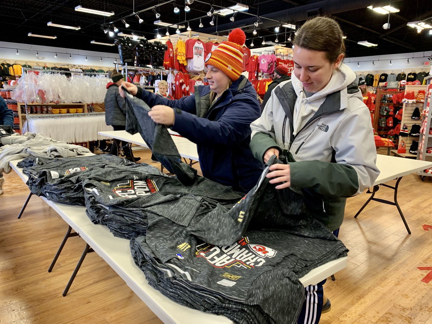 Rally House - Stay warm and comfortable with this Women's KC Chiefs Chiefs  Crew Sweatshirt! . . . #rallyhouse #shoprallyhouse #showyourcolors  #shoplocal #rallyboardwalk #chiefs #kcchiefs #kansascity #chiefskingdom  #redkingdom #LACvKC #homegame