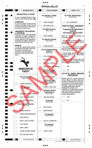 Sample ballots - Buchanan County (Aug. 7) | Your Vote 2012 ...