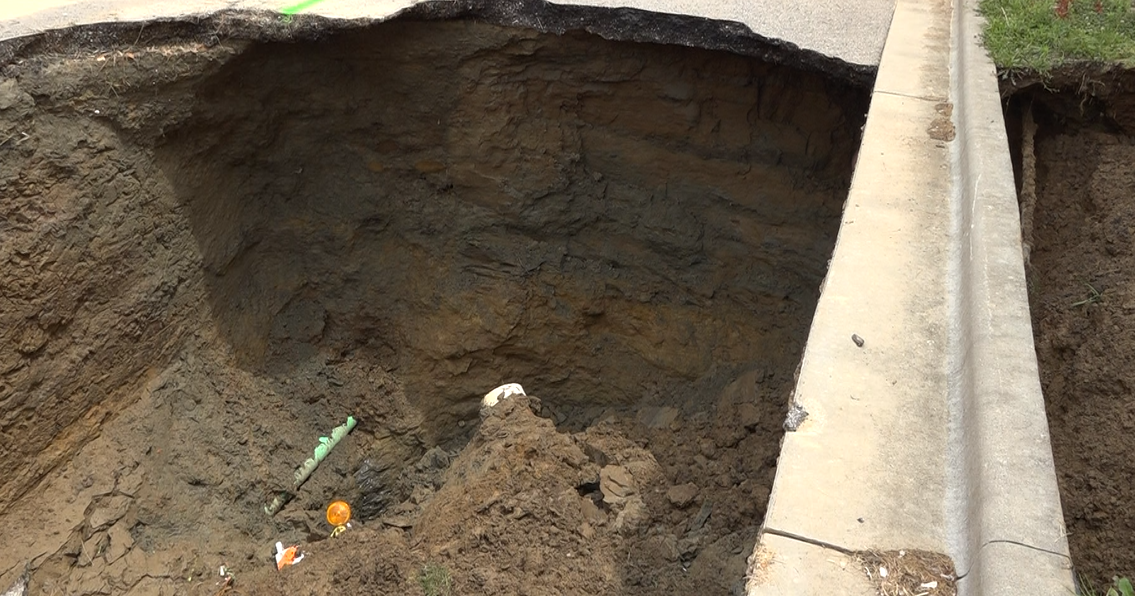 Sinkhole repairs underway as officials consider cause - Vimarsana News