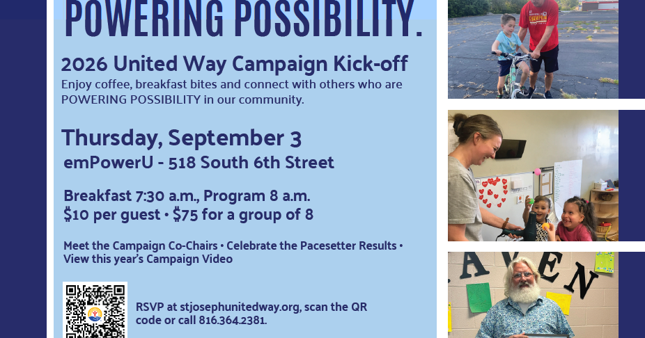 United Way to launch 2026 campaign with kickoff event
