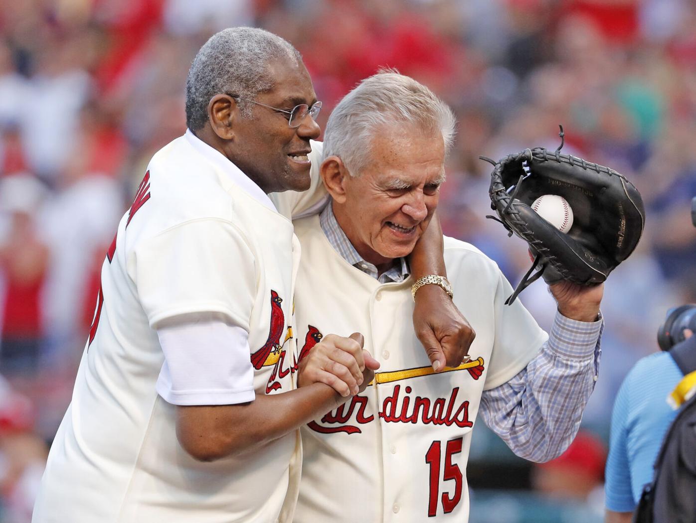 Photo: St. Louis Cardinals Wear Number 20 To Honor Lou Brock