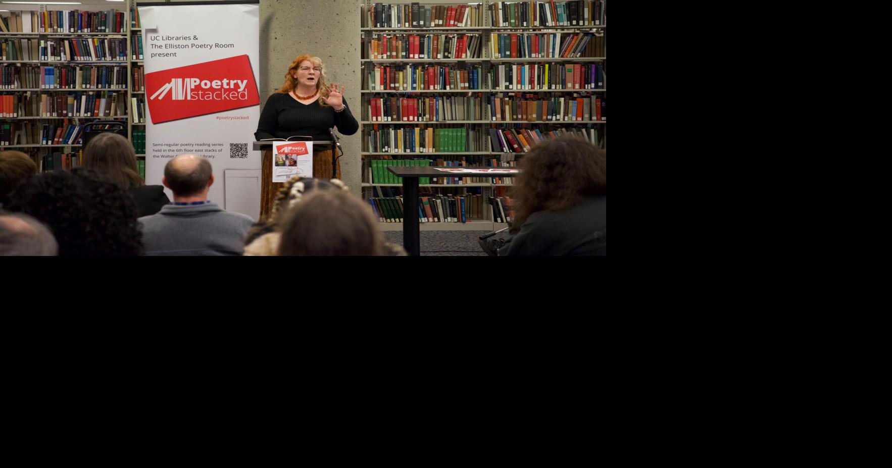 UC Libraries hold “Poetry Stacked” reading at Langsam Library