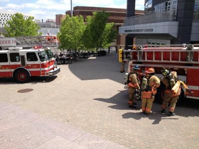 Cincinnati Fire Department Responds To Incident At Campus