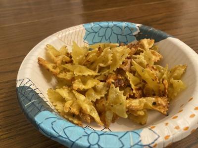 air-fried pasta chips