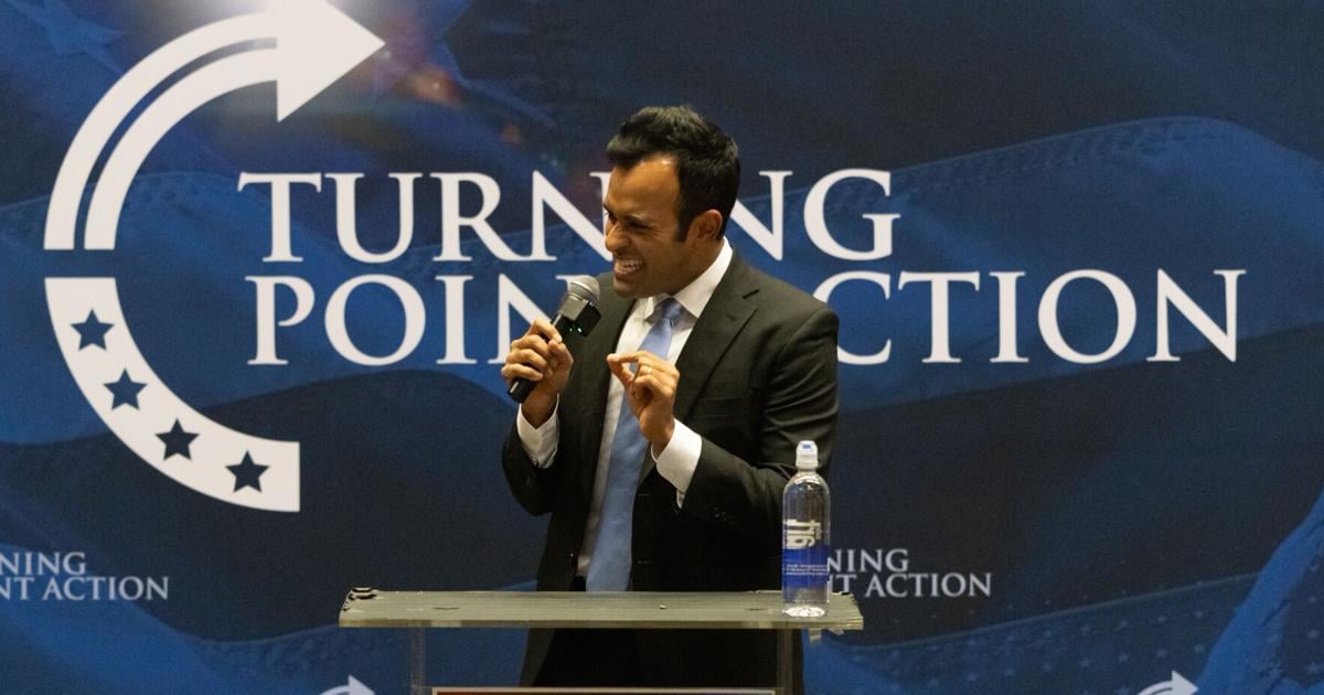 Vivek Ramaswamy speaks at Turning Point USA ‘American Victory’ rally at UC | News