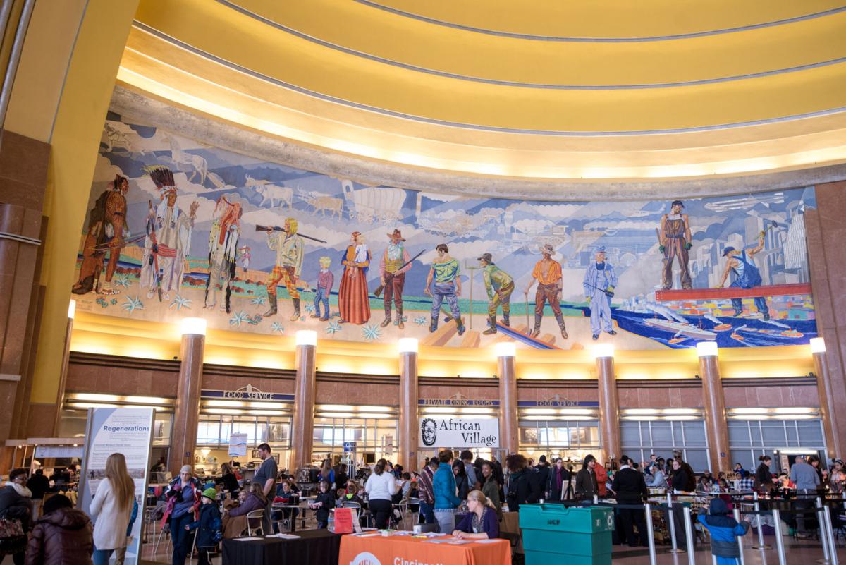 Historic Union Terminal Murals Chart Cincinnati National History Life And Arts Newsrecord Org