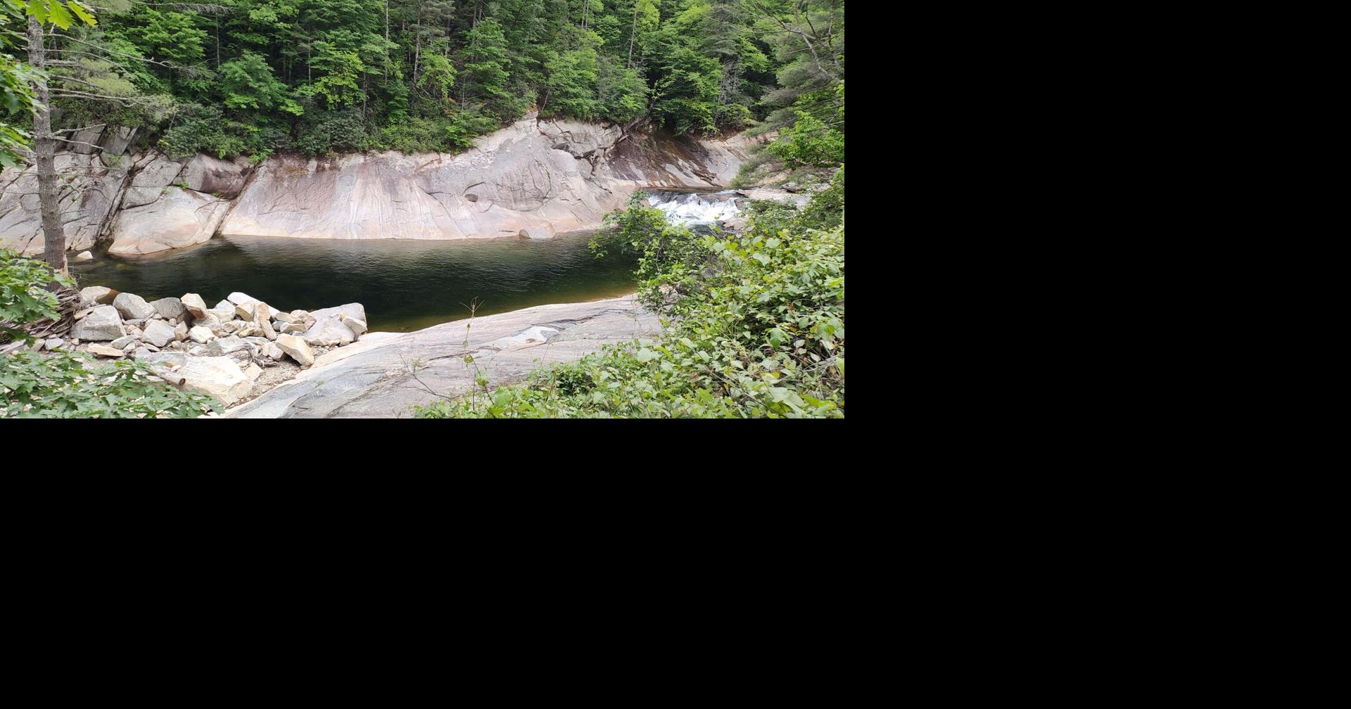 Wilson Creek's lady on the rock section has changed since Hurricane Helene