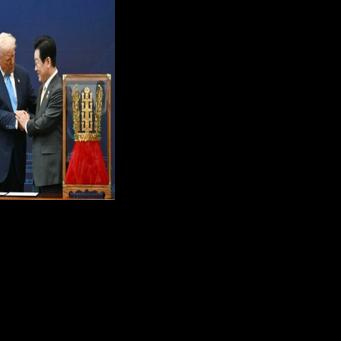 South Korea gifts Trump replica of ancient golden crown