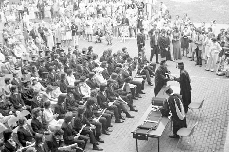 Final Exercises have not always been a walk on the Lawn