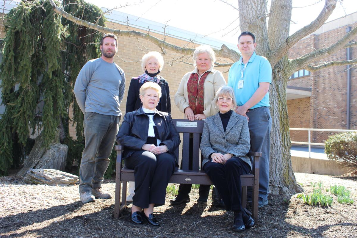 Waynesboro-Augusta Woman's Club, Rose Cliff Garden Club donate bench