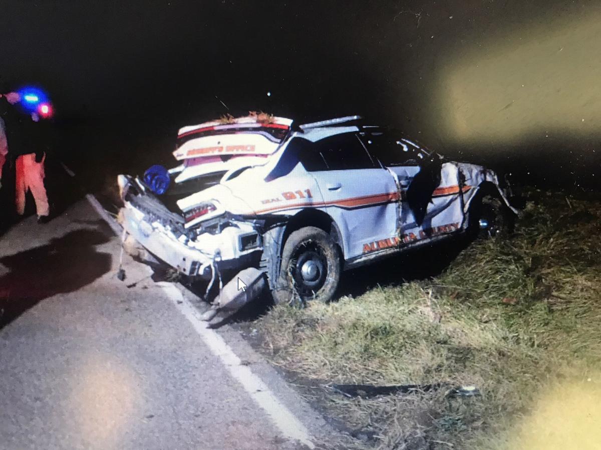 Cop Crash on Augusta Farm Road