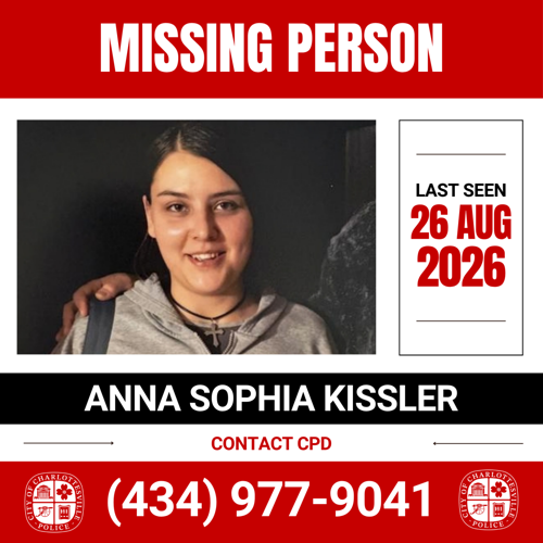 MISSING PERSON ALERT: Anna Sophia Kissler