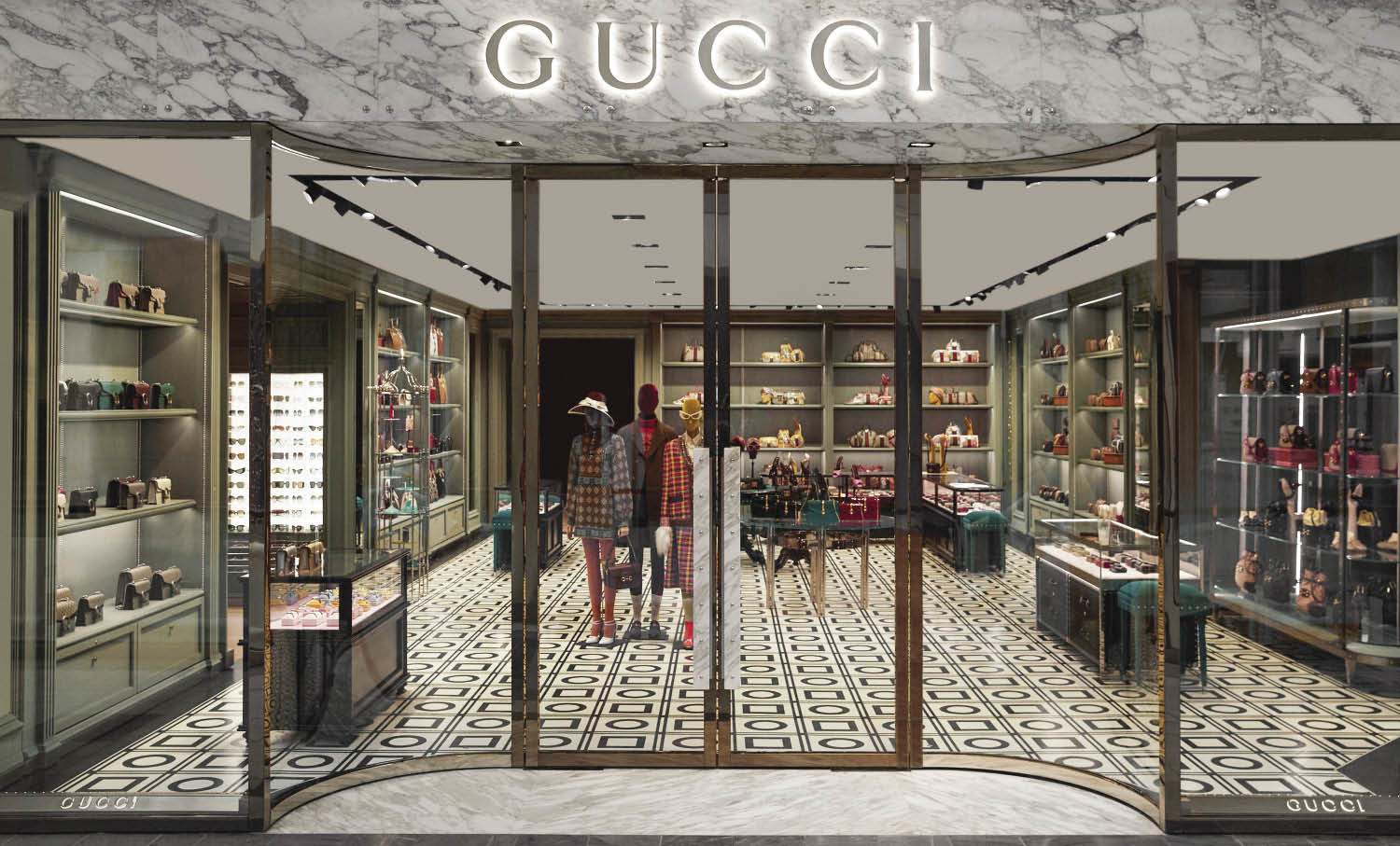 inside of a gucci store