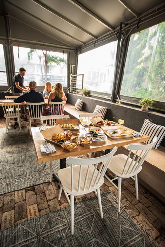 Covered outdoor hotsell dining