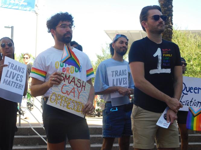 Photos: "Human rights are under attack": Fight For Trans Rights occurs at Orlando City Hall