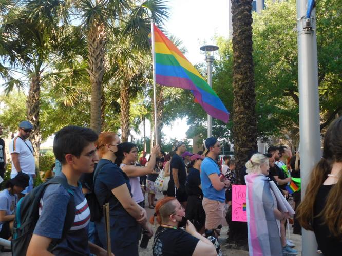 Photos: "Human rights are under attack": Fight For Trans Rights occurs at Orlando City Hall