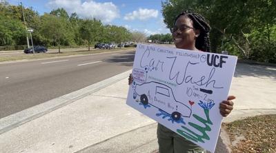 Chi Alpha hosts car wash to raise money to feed kids in need