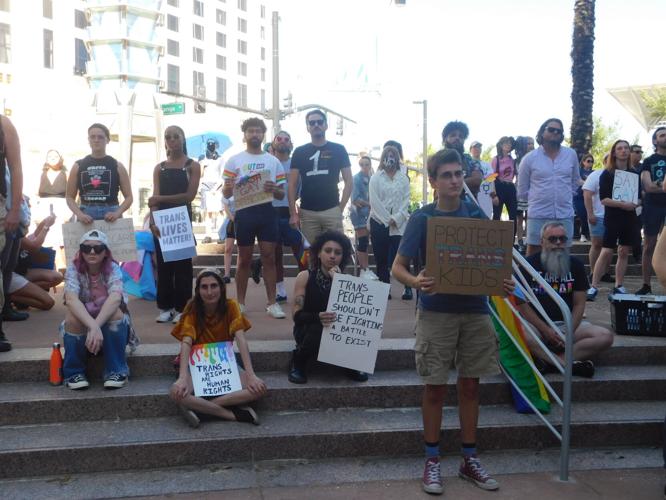 Photos: "Human rights are under attack": Fight For Trans Rights occurs at Orlando City Hall
